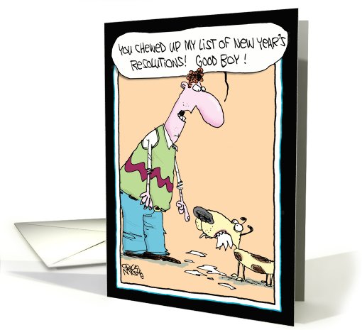 New Year Dog Funny card (994691)