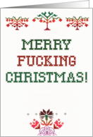 Merry F---Ing Christmas Funny Card