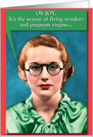 Pregnant Virgins Humor Card