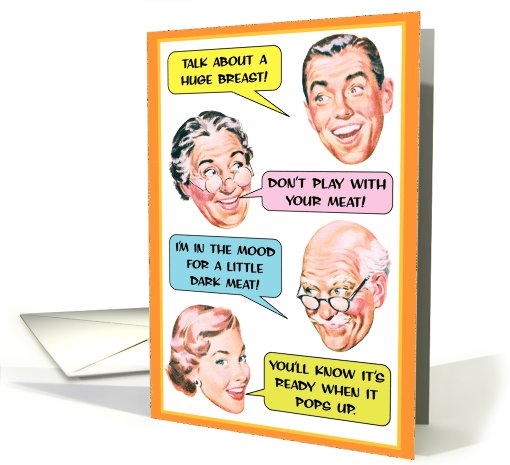 Family Dinner Funny card (994781)