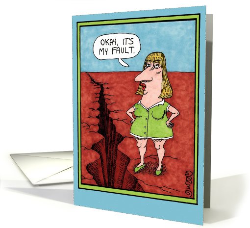 My Fault Humor card (994883)