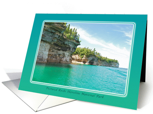 Pictured Rocks Shoreline National Park, Blank Note card (1002909)