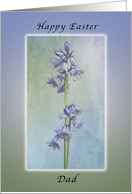 Happy Easter for Dad, Purple Hyacinth Flowers card