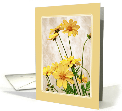 Yellow Spring Blossoms Blank Note card (1016345)