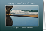 Wishes for a Happy Birthday for a Little Brother, Kauai, Hawaii card