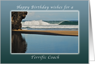 Wishes for a Happy Birthday for a Coach, Kauai, Hawaii card