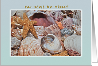 You Shell Shall be Missed, Retirement, Sea Shell Collection card