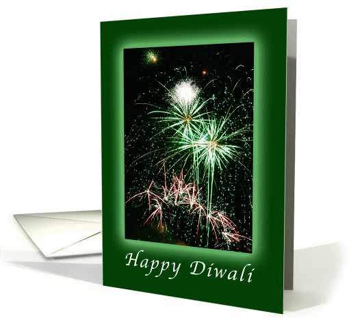 Happy Diwali, firework display card (1147568)