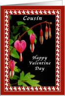 Valentine for a Cousin, Cupids & Bleeding Hearts card