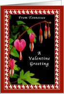 Happy Valentine Day From Tennessee, Cupids & Bleeding Hearts card