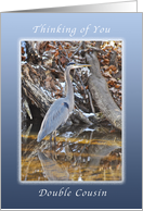 Thinking of You, Double Cousin is So Easy To Do Great Blue Heron card