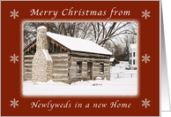 Merry Christmas from Newlyweds in a New Home. card