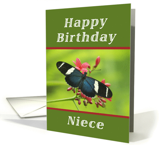Happy Birthday Niece, Butterfly card (1238222)