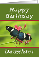 Happy Birthday Daughter, Butterfly card