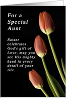 God’s Gift of Love Easter for an Aunt, Tulips card