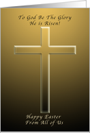 Happy Easter from All of Us, To God be the Glory card