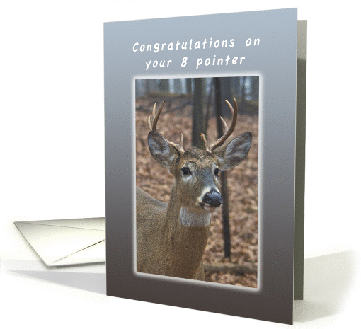 Congratulations on your eight pointer, wedding, humor card (1246314)