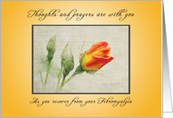 Recover quickly from Your Fibromyalgia, Yellow & Orange Roses card