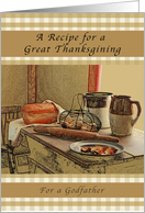 Happy Thanksgiving, Godfather, Recipe of Thanksgiving card