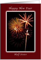 Happy New Year for Your Half Sister, Fireworks card