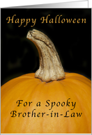 Happy Halloween For a Brother-in-Law, Pumpkin card