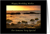 Seascape Birthday Wishes for Someone Special card