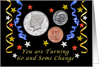 Happy 61st Birthday, Coins card
