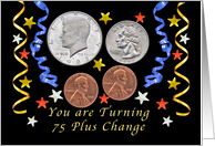 Happy 77th Birthday, Coins card