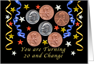 Happy 24th Birthday, Coins card