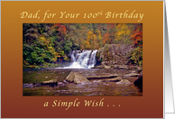 Cumberland Falls, Birthday wish for Dad 100th Birthday card