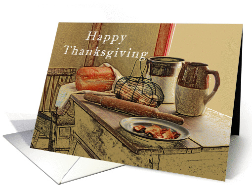 Happy Thanksgiving take time to remember card (954929)