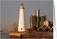 Tri-Centennial Light of Detroit_lighthouse card
