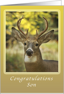 Way to go Son, Congratulations on a Successful Deer Hunt card