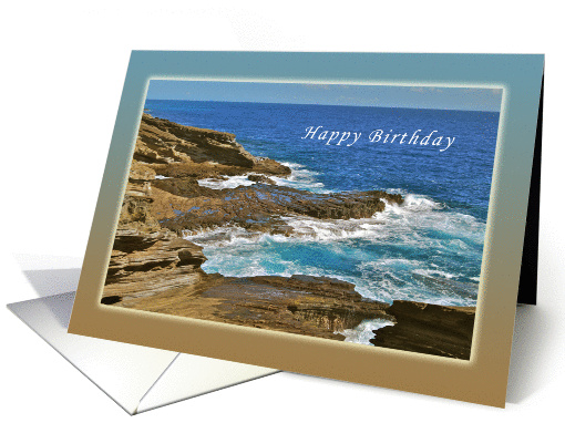 Happy Birthday, Hanauma Bay, Hawaii card (992873)