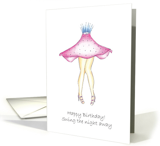 Birthday Swing the Night Away Dance Theme card (953393)