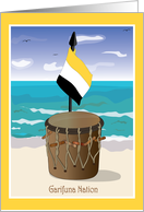 Garifuna Nation-Garifuna Drum and Flag Card