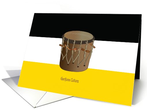 Garifuna Drum and Garifuna Flag card (1042419)