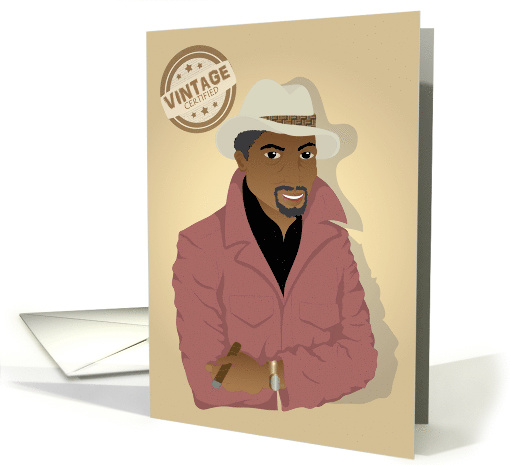 Father's Day - Certified Vintage African American man card (1342874)