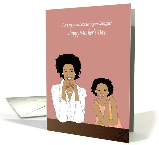 Mother's Day- Stylish Grandmother and Granddaughter card (961827)