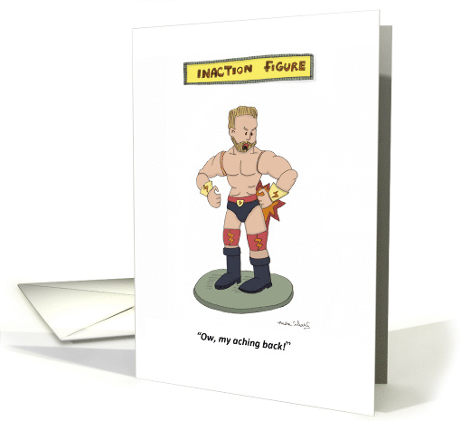 Funny Get Well Soon Action Figure Humor card (1144442)