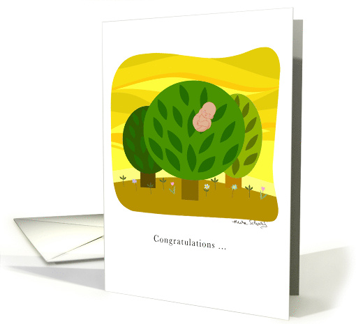 Congratulations on the Fruit of your Labor Humor Cartoon card