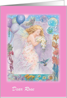 85 Birthday for Sister in Law, Fairy Butterfly card