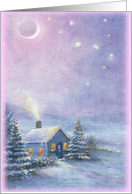 Christmas Custom Greetings Magical Winter Nocturne card