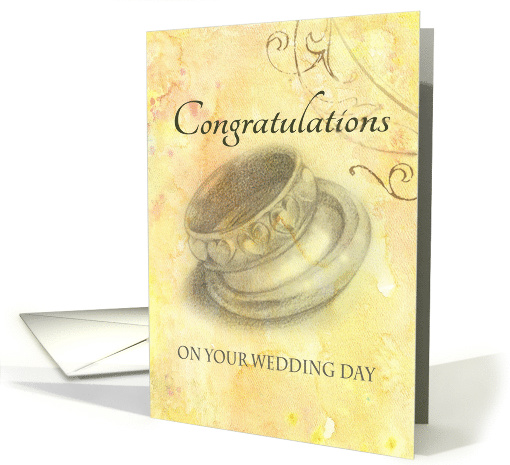 Wedding Congratulations for Son Wedding Rings card (1177382)