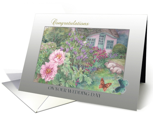 Wedding Congratulations for Son Cottage Garden from Mom card (1185586)