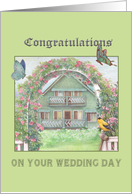 Wedding Congratulations for Son House & Garden from Mom card