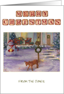 Merry Christmas from Newlyweds Twinkling Cottage card