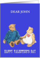 future son in law valentine illustrated teddybears card