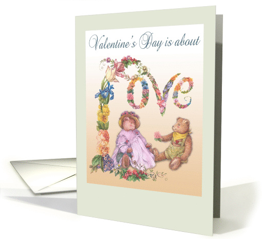 Daughter & Son in Law Teddy Bears Valentine card (1222584)