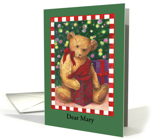 Adorable Christmas Bear Son's Girlfriend card (1343984)